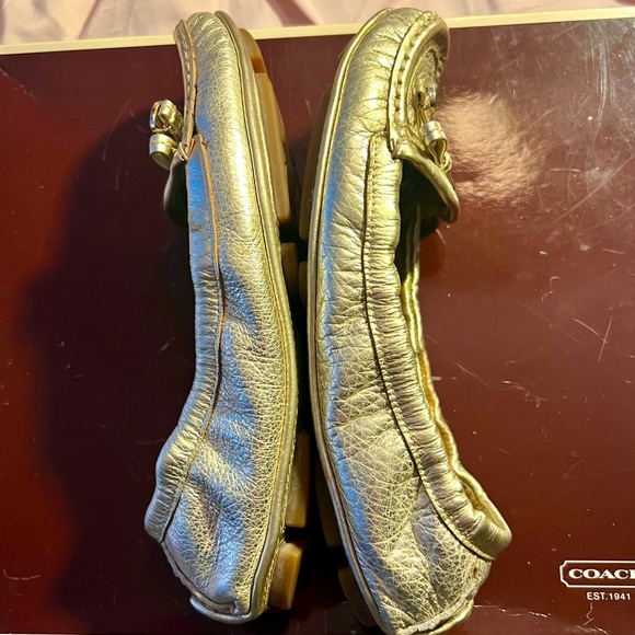 Metallic Coach Isabelle leather flats (5) - Picture 6 of 12